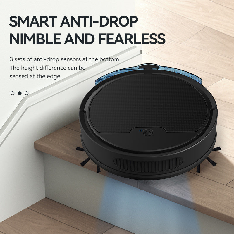 Smart Sweeping Robot – Large Water Tank, App & Remote Control, Low Noise, 2000 Pa Suction.