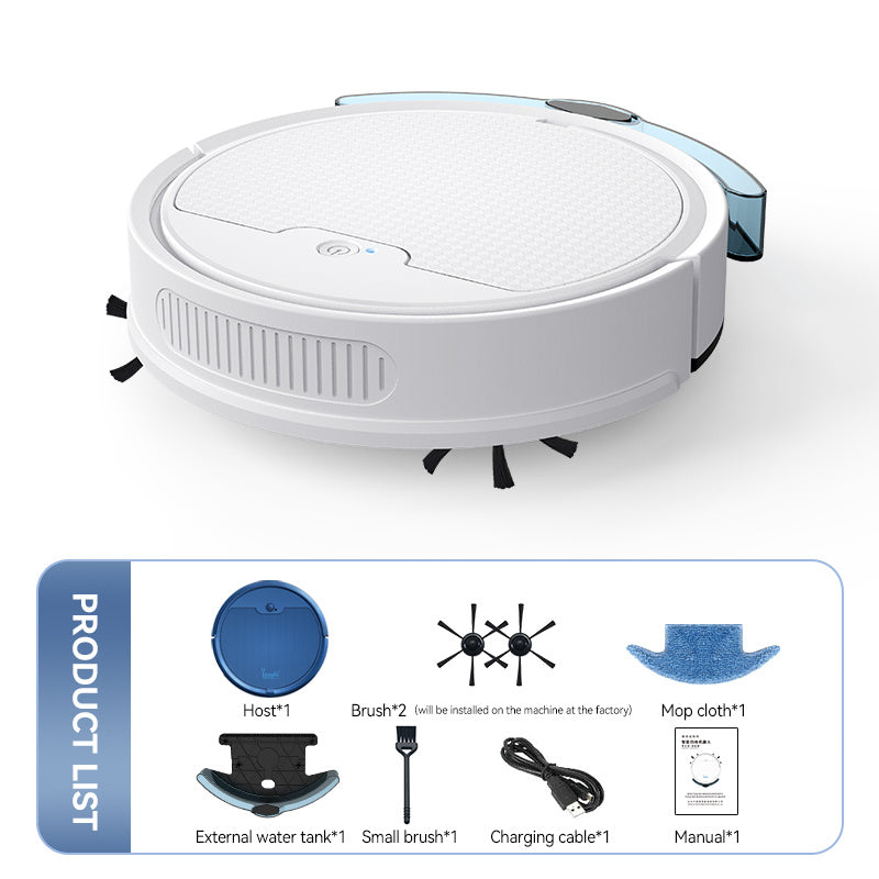 Smart Sweeping Robot – Large Water Tank, App & Remote Control, Low Noise, 2000 Pa Suction.