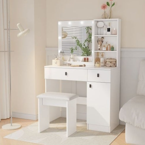 Vanity Desk With Lights, Vanity Set With Mirror