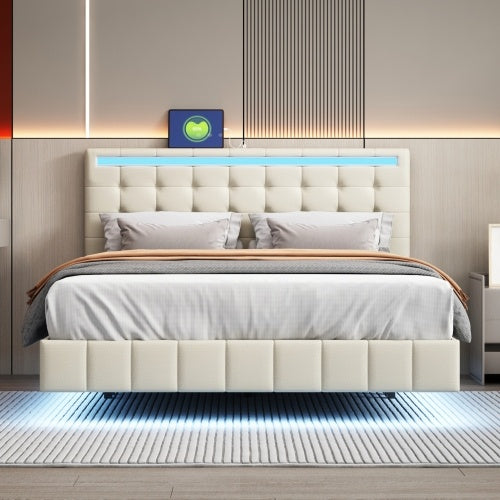 Linen Flat Double Bed