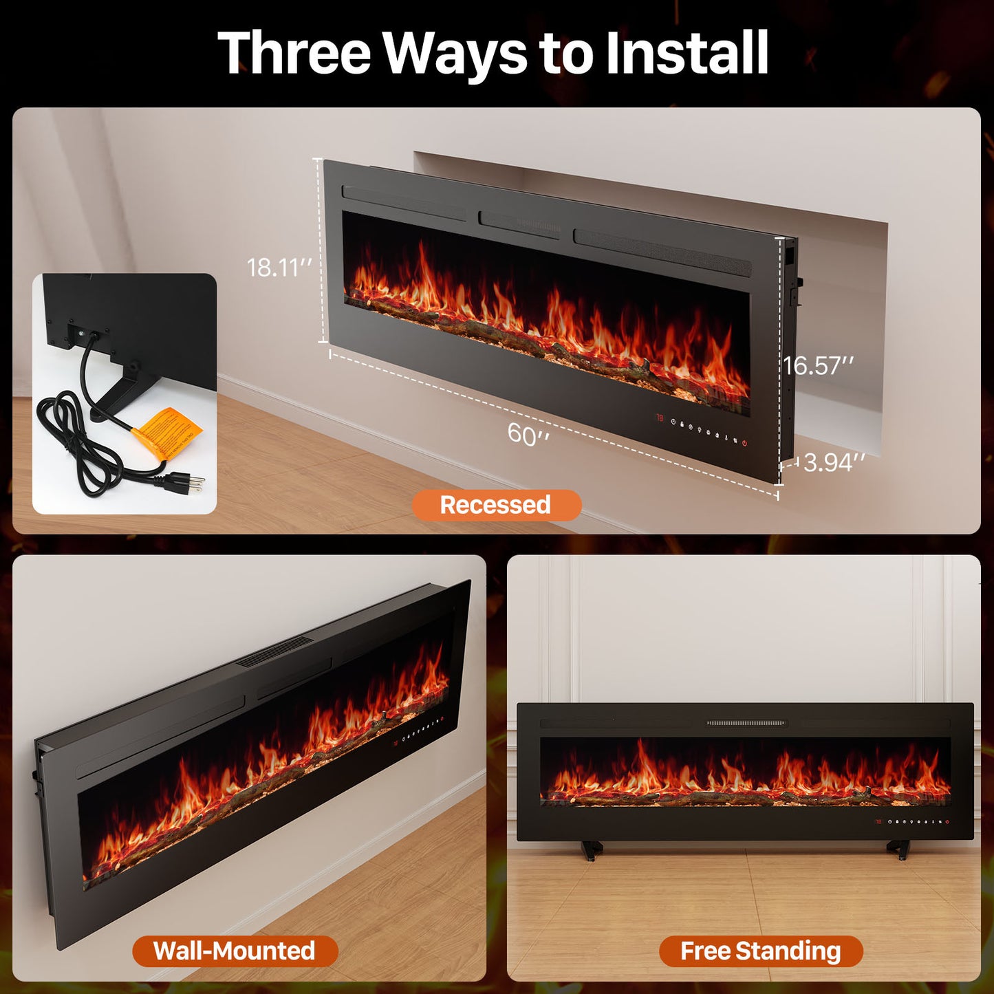 Electric Fireplace Heater