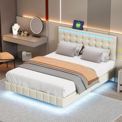 Linen Flat Double Bed