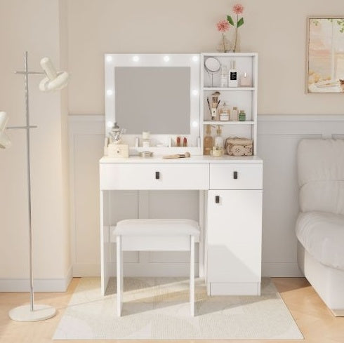 Vanity Desk With Lights, Vanity Set With Mirror